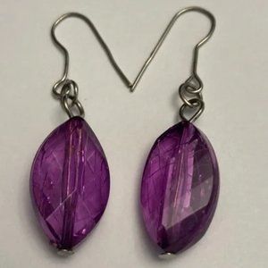 Purple Bead Earrings
